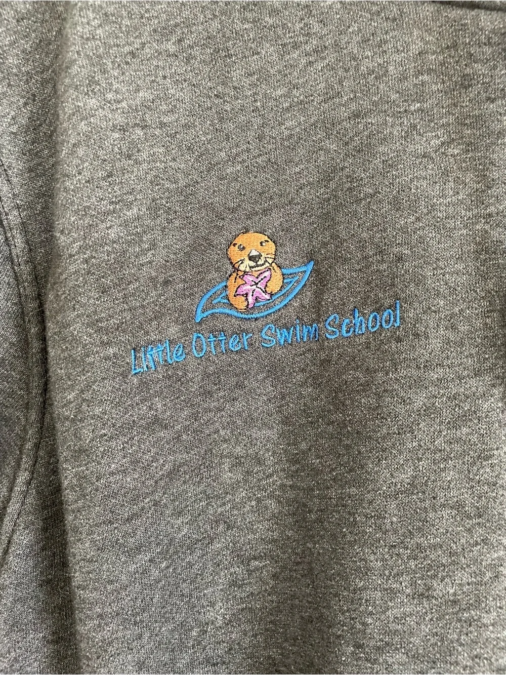 The North Face Gray Pullover Hoodie | Little Otter Swim School | Men’s XL